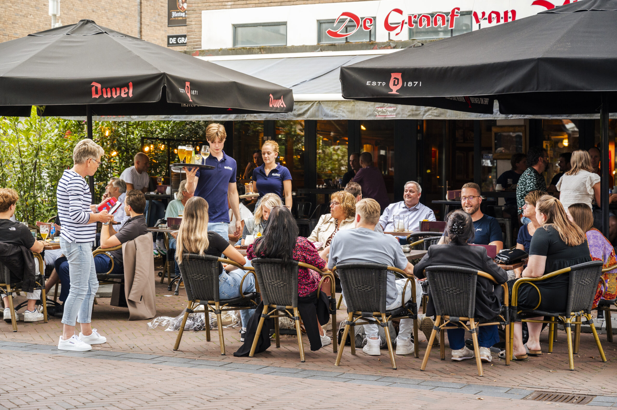 Gezellige terrassen in de binnenstad van Apeldoorn
