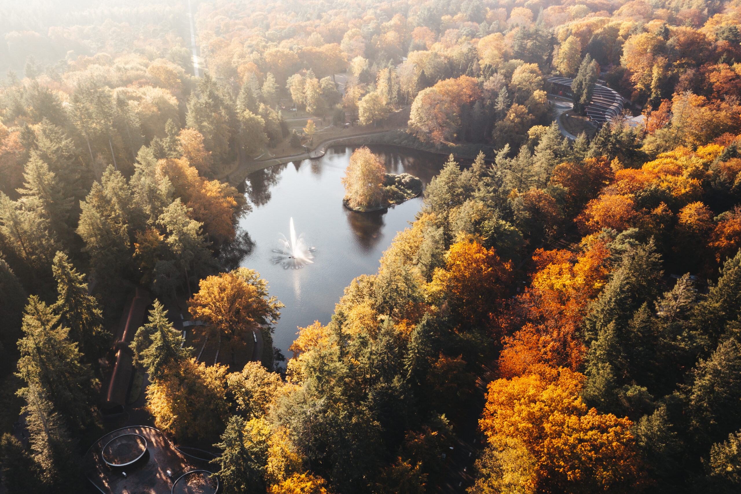 Stadspark Berg & Bos in Apeldoorn in de herfst