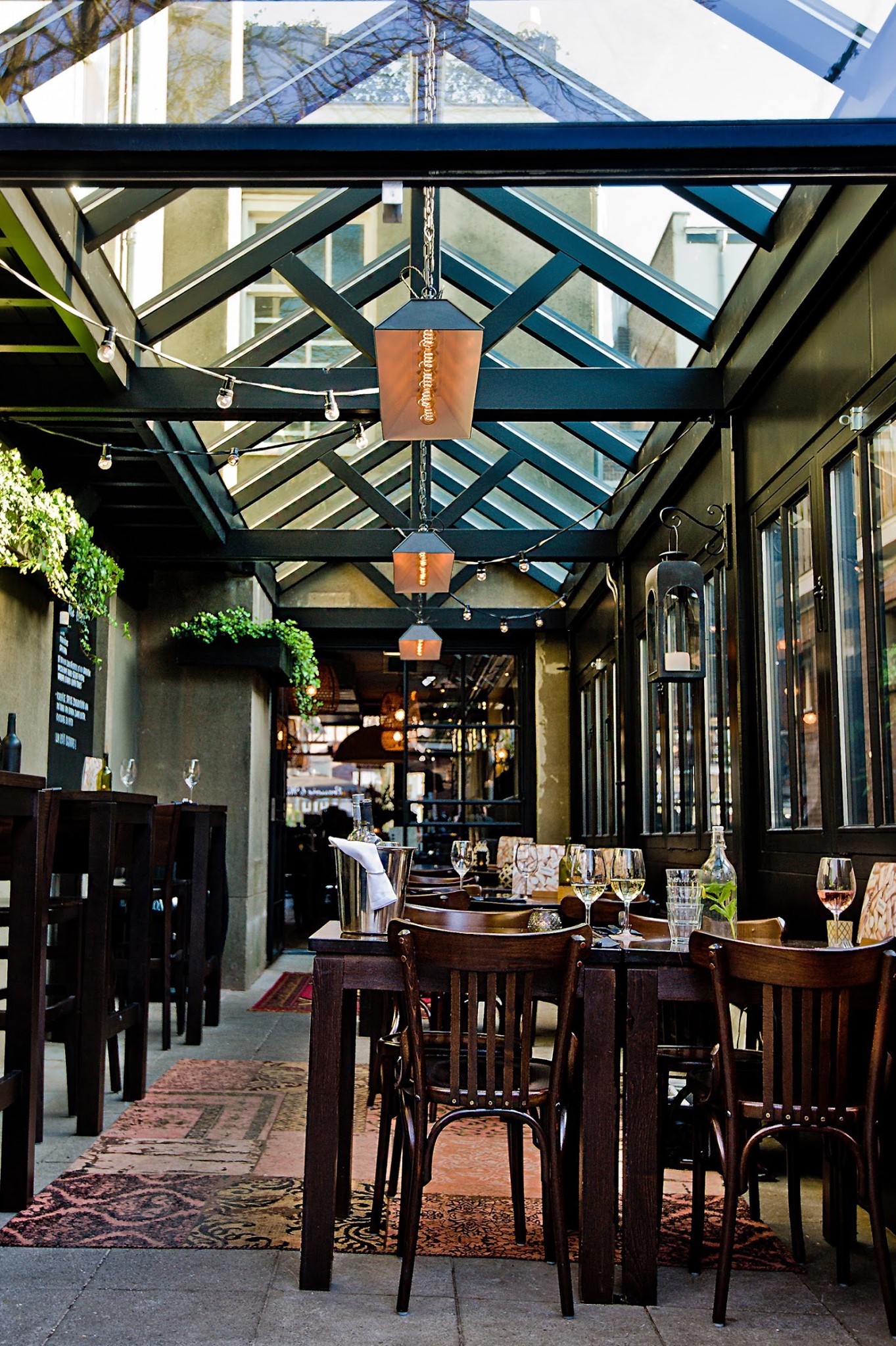 De serre van Martins Brasserie in Apeldoorn